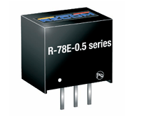 Recom R-78E-0.5系列非隔離式 DC/DC 開關穩(wěn)壓器模塊